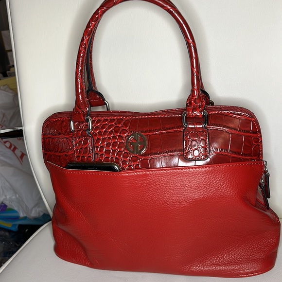 Giana Bernini Red satchel handbag - Picture 4 of 16
